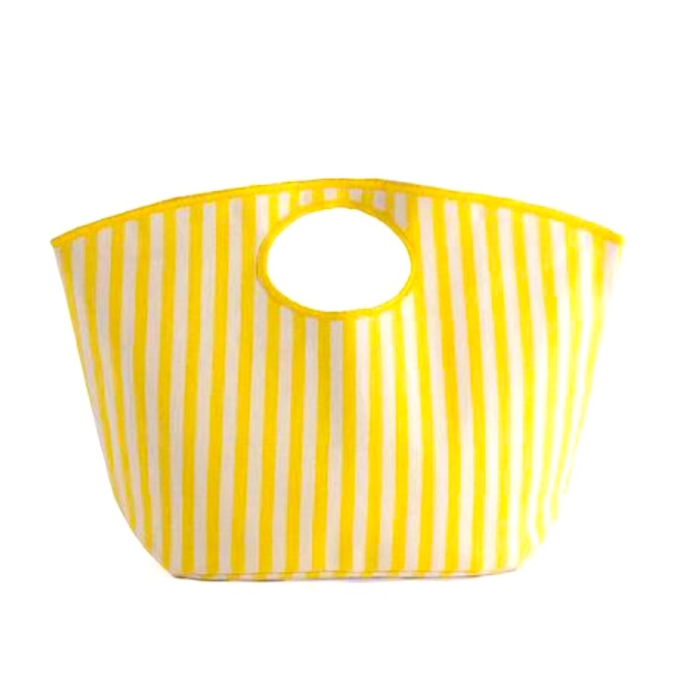 Shiraleah Lolita Stripped Beach Tote Bag Women Color Yellow 25 X 8.5 X 17.5